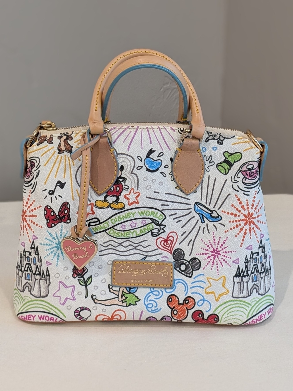 Dooney & Bourke Disney Sketch Crossbody-Satchel Authentic Original